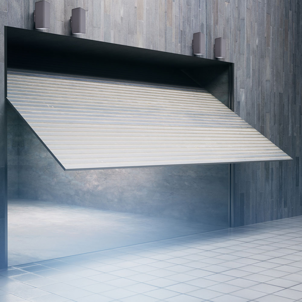 Aplique exterior Yopol Gris de Fabrilamp, luminaria de pared IP54 en policarbonato para jardín y terraza.