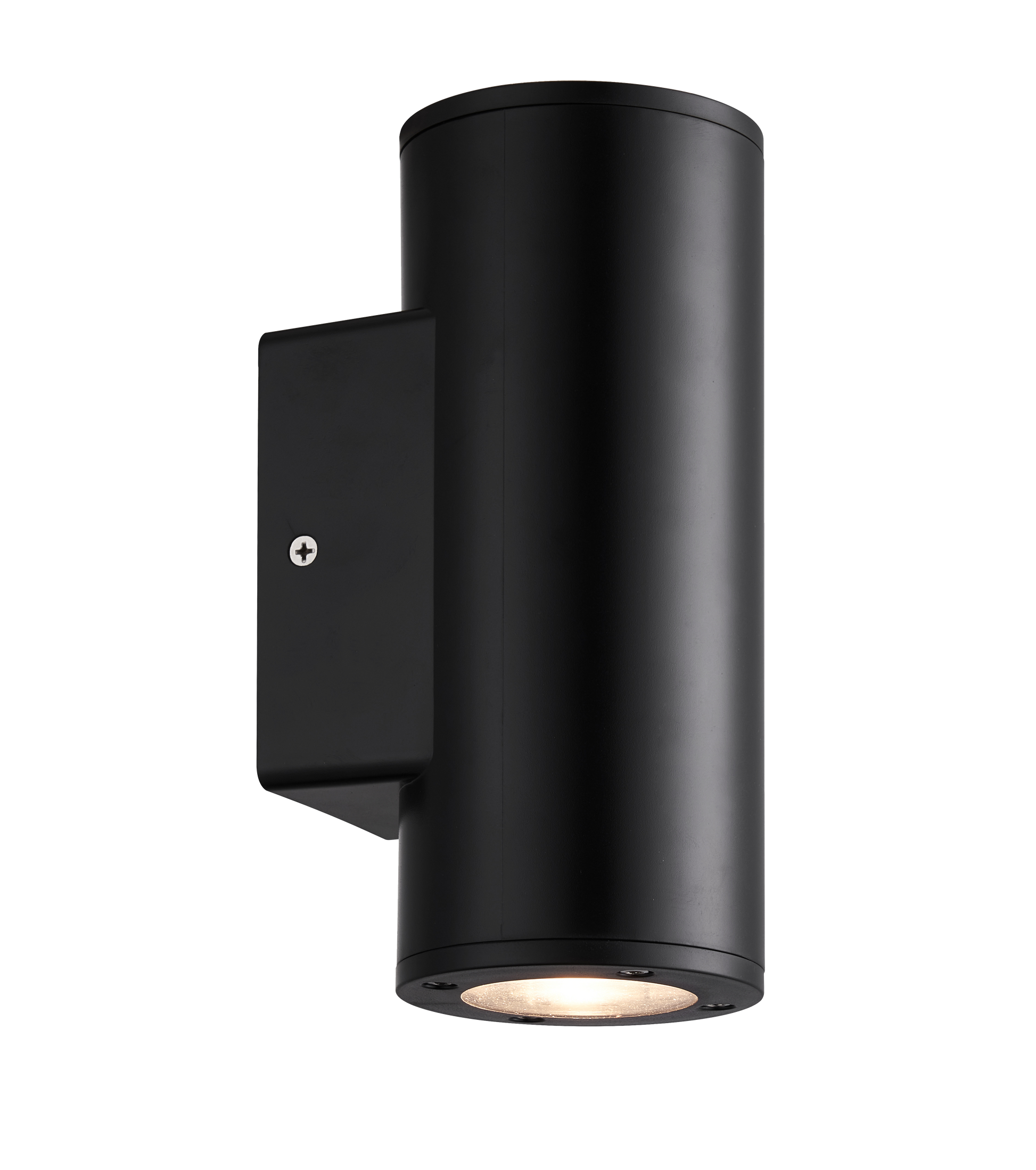 Aplique exterior Yopol negro cilindro de Fabrilamp (127261109) IP54 en policarbonato - iluminación exterior moderna