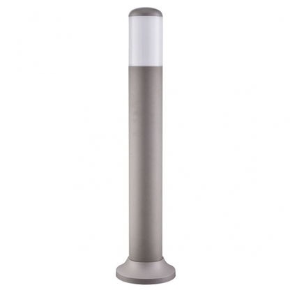 Pilar Exterior Azafrán Gris de Fabrilamp, iluminación exterior para jardín, casquillo E27 1xE27, policarbonato, diseño moderno