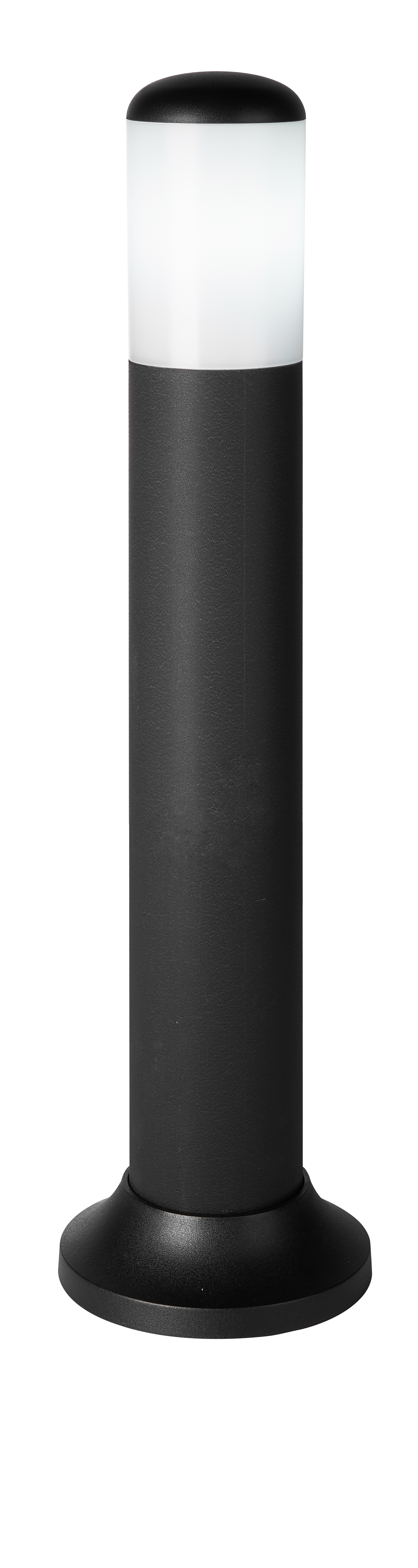 Pilar Exterior Azafrán Negro – Fabrilamp 127371109, luminaria exterior de policarbonato IP44 para jardín y terraza, sobremuro