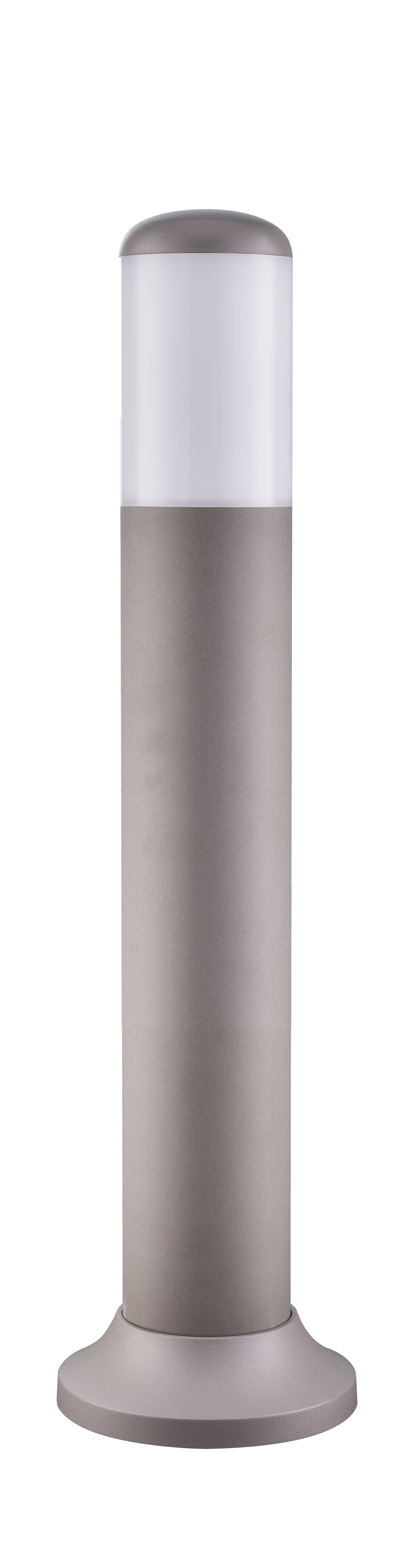 Pilar Exterior Azafrán Gris de Fabrilamp - luminaria exterior moderna en policarbonato, IP44, para jardín, terraza y uso sobremuro exterior.