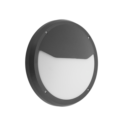 Aplique exterior Coliandro negro de Fabrilamp (modelo 127461009) - iluminación exterior IP65 para jardín, policarbonato, diseño moderno.