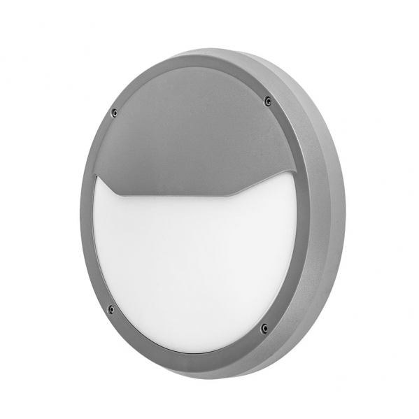 Aplique exterior Coliandro Gris de Fabrilamp – iluminación exterior para jardín y terraza, policarbonato, modelo 127461028.