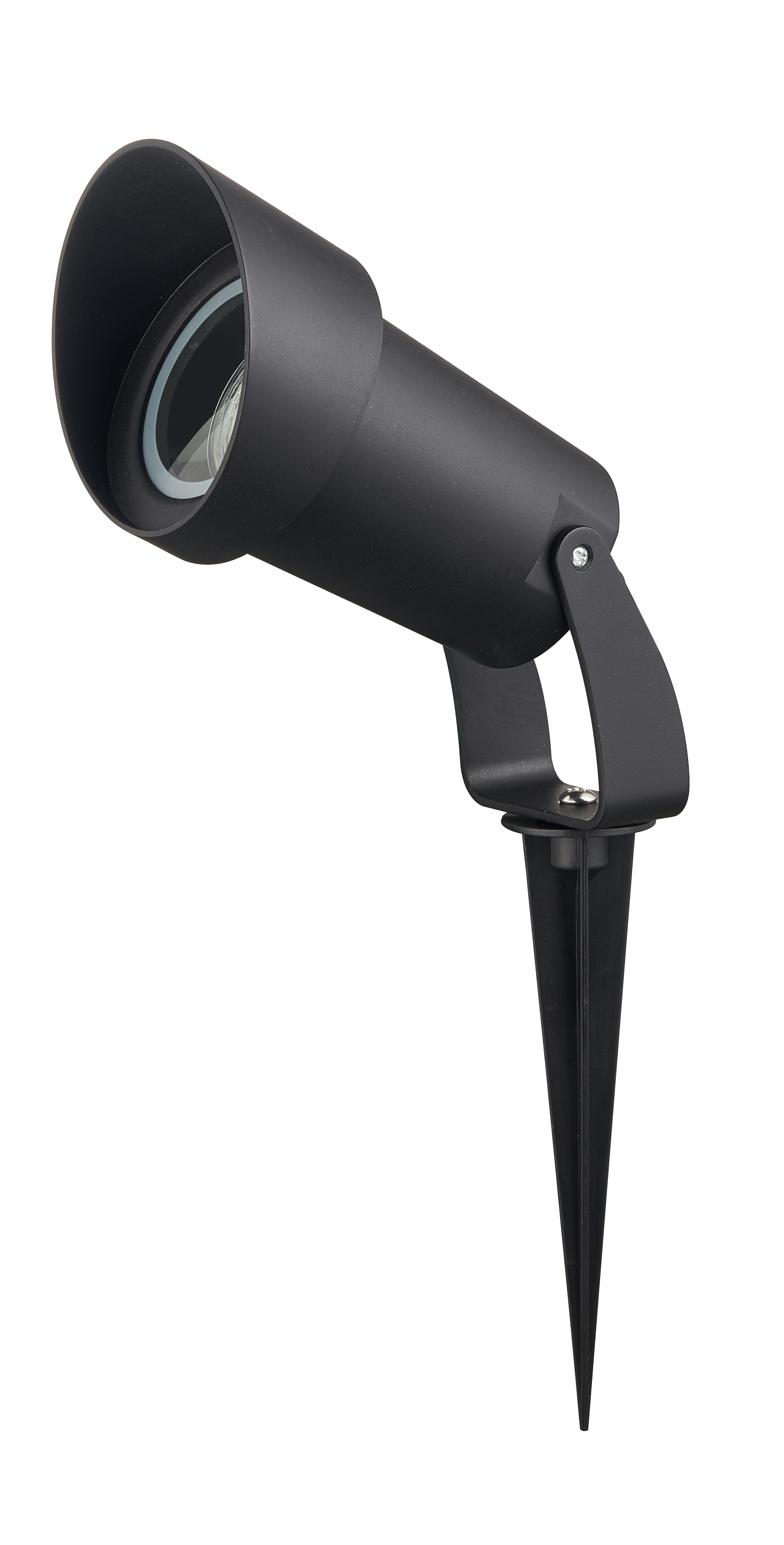 Pincho exterior negro GU10 de Fabrilamp, iluminación exterior IP65 para jardín y suelo exterior, policarbonato (127671109)