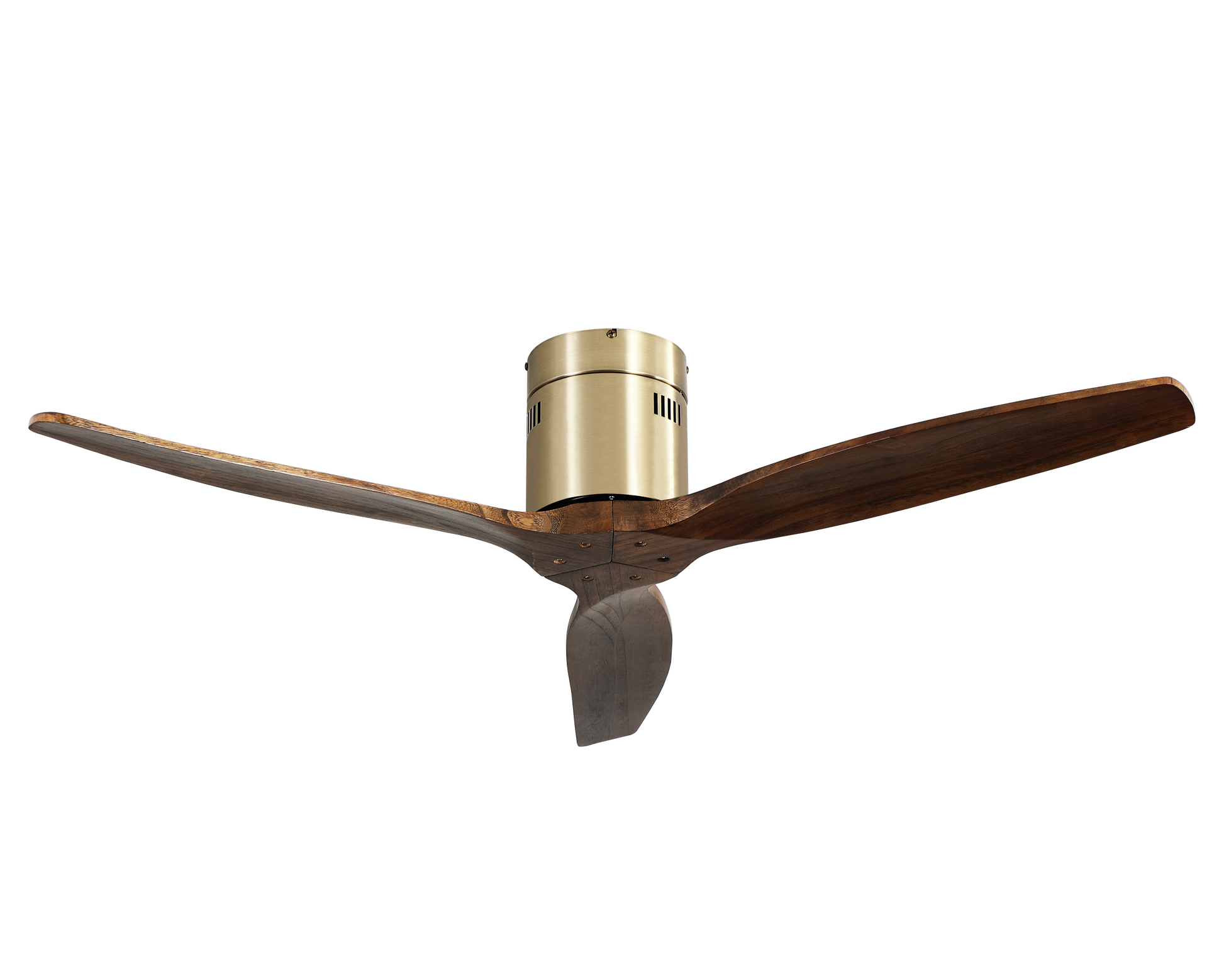 Ventilador de techo Aguilon Cuero Roble de Abrila con 6 velocidades, motor DC reversible para verano e invierno, diseño en metal y madera para interiores domésticos, modelo 128290364