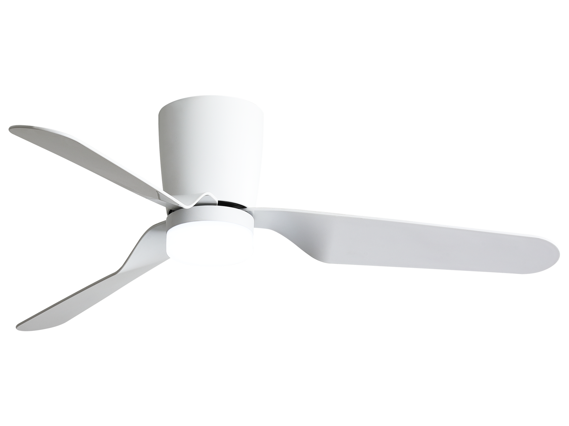 Ventilador de techo Kochi blanco 18W DC de Abrila modelo 129191301 con motor DC eficiente, 6 velocidades, LED integrado regulable y diseño AI2 para interiores domésticos