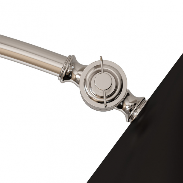 Pie de salón Empire Negro, lámpara de pie de Fabrilamp (131041009) – iluminación interior, estilo moderno y vintage.