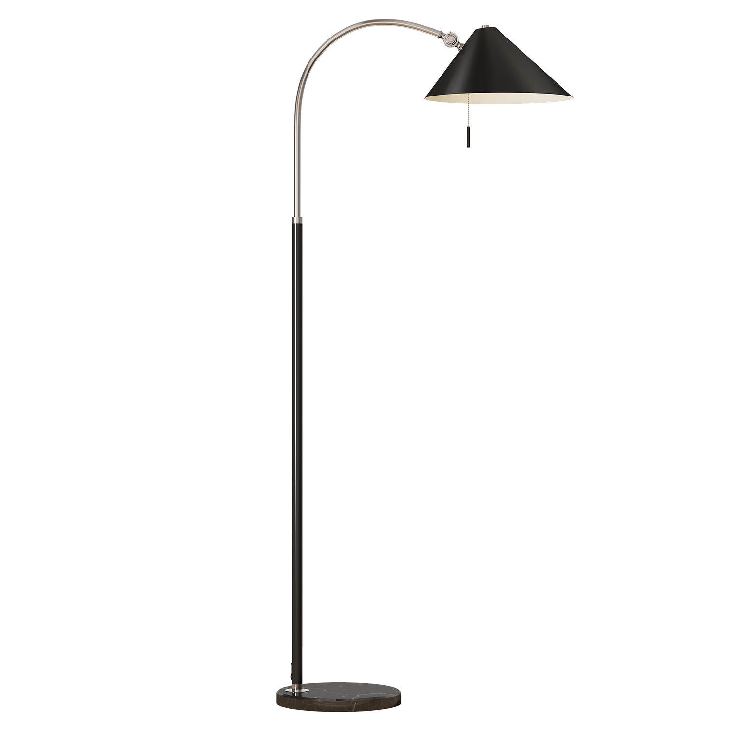 Pie de Salón Empire Negro de Fabrilamp (131041009) – lámpara de pie vintage para iluminación interior, acabado negro y decoración moderna.