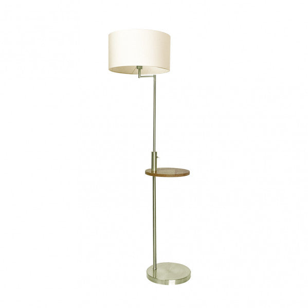 Lámpara de pie Sirio de mesa con puerto USB, base de cuero beige, diseño moderno Abrila para salón interior, bombilla E27, decoración doméstica AI2, modelo 135141014