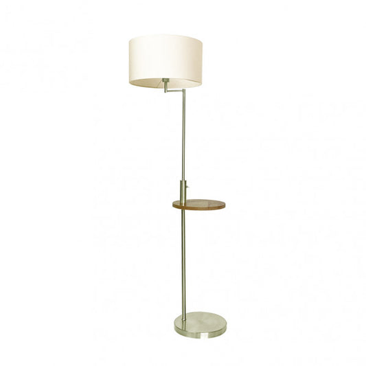 Lámpara de pie Sirio de mesa con puerto USB, base de cuero beige, diseño moderno Abrila para salón interior, bombilla E27, decoración doméstica AI2, modelo 135141014