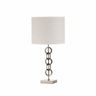 Lámpara de sobremesa Koto en cuero beige de 61 cm, diseño moderno de Abrila con base de metal y pantalla textil, ideal para iluminación interior y decoración doméstica (modelo 137971014).
