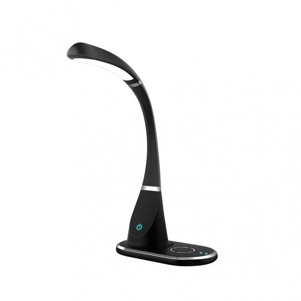 Flexo LED Rejalgar Negro 5W, Fabrilamp, modelo 139171009 — ideal para escritorio y oficina, iluminación interior.