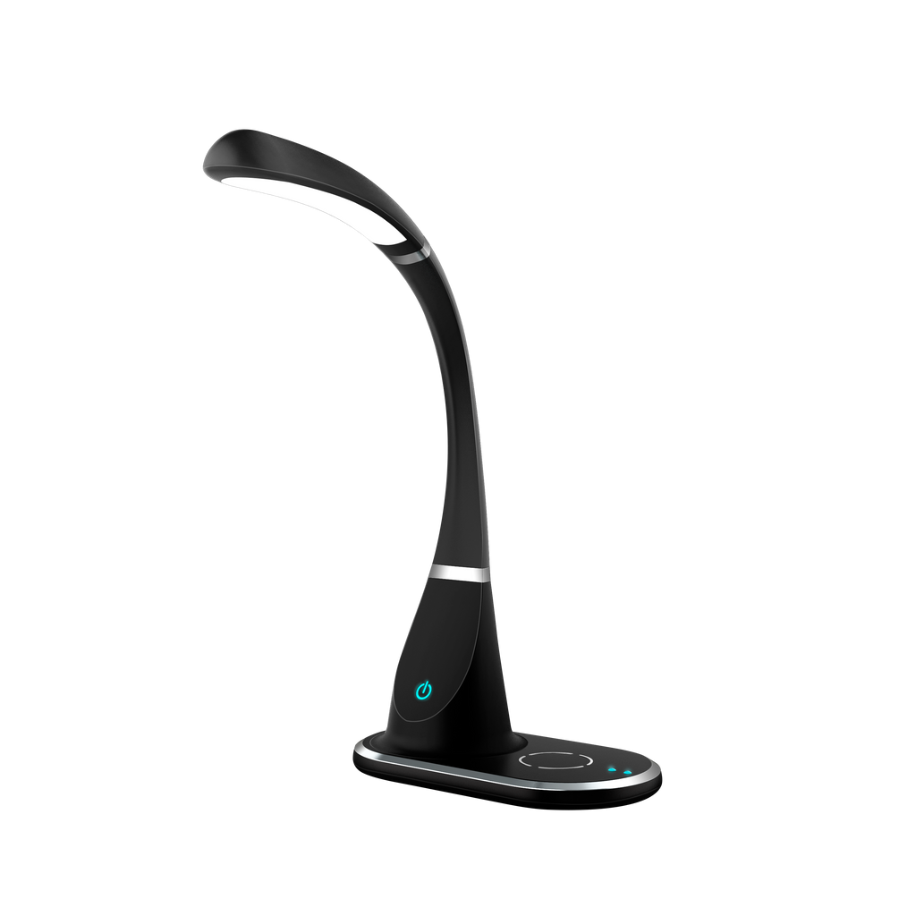 Flexo LED Rejalgar negro 5W de Fabrilamp para escritorio u oficina – iluminación interior, modelo 139171009