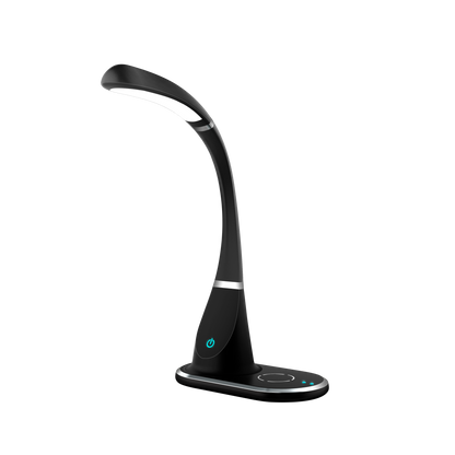 Flexo LED Rejalgar negro 5W de Fabrilamp para escritorio u oficina – iluminación interior, modelo 139171009