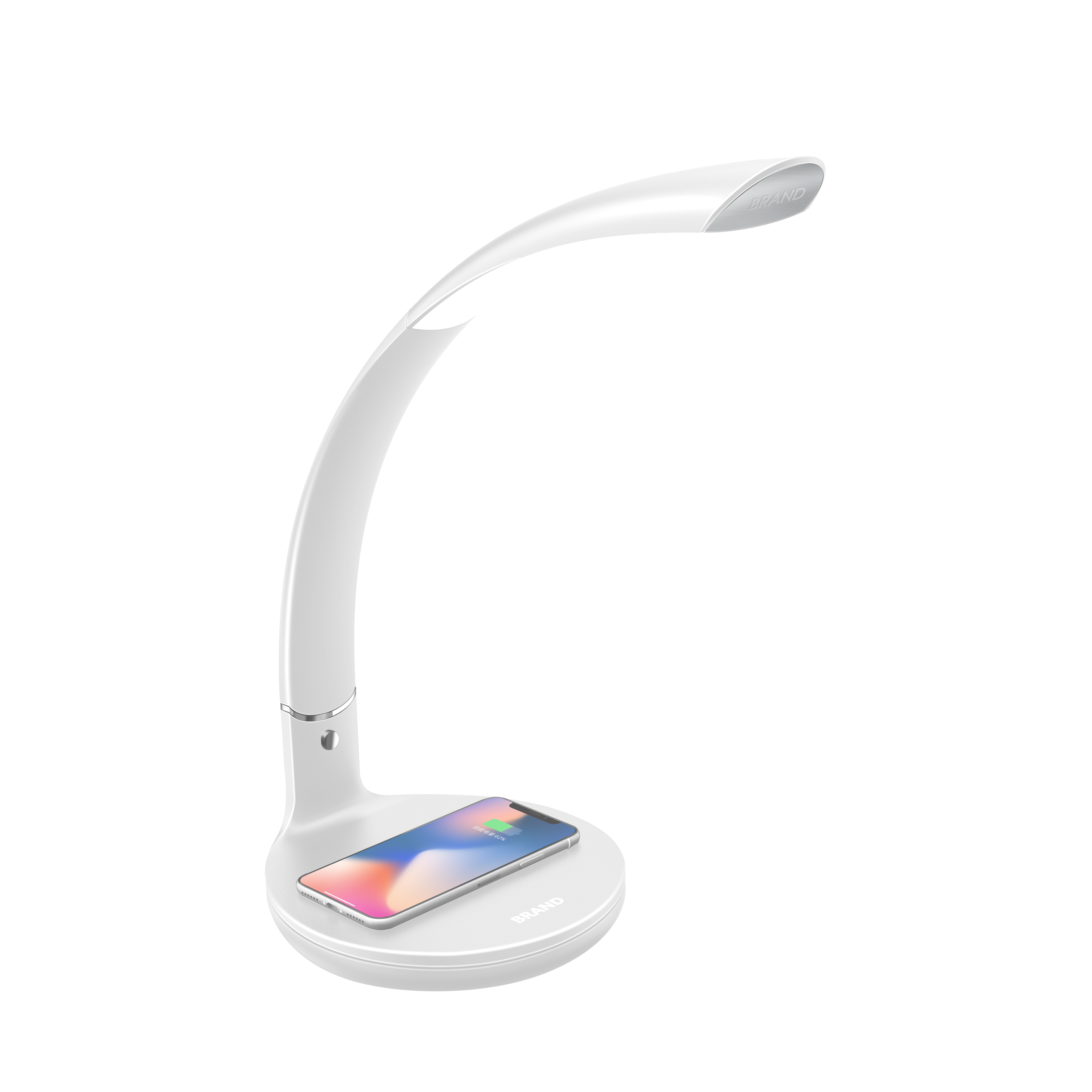 Flexo LED de alabastro blanco para escritorio, 7W 560 lm, regulable, Fabrilamp 139371001, lámpara de interior