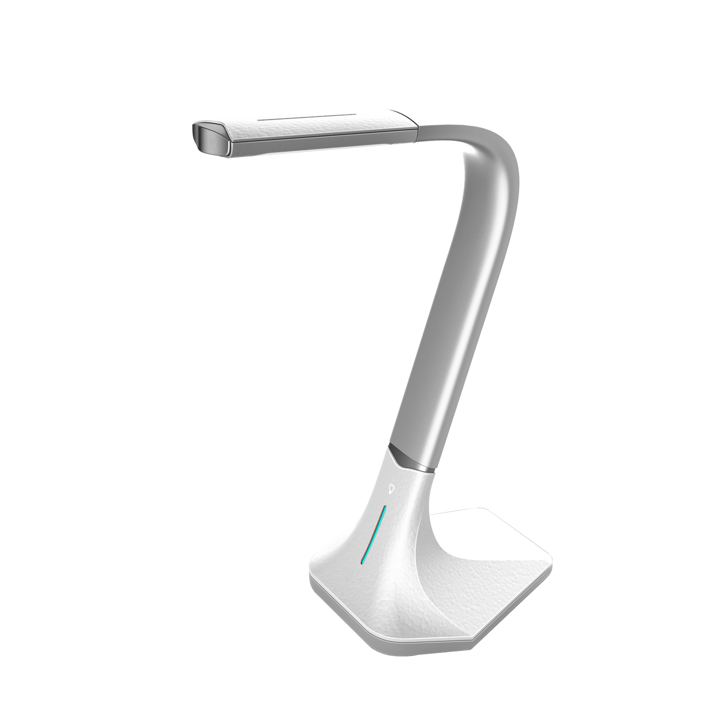 Flexo LED Andalucita Blanco 7W, lámpara de escritorio Fabrilamp para estudio y lectura, iluminación del hogar.