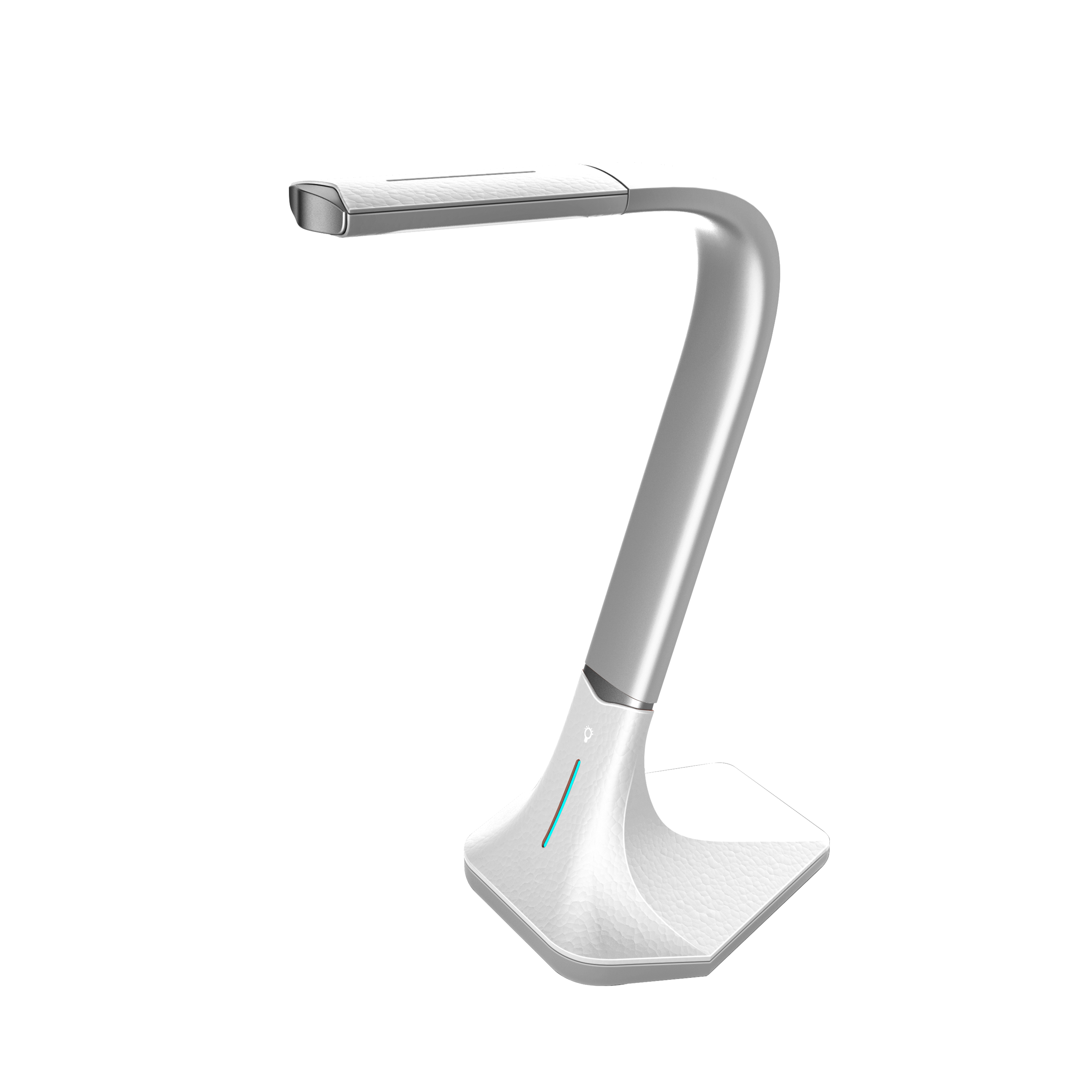 Flexo LED Andalucita Blanco 7W, lámpara de escritorio Fabrilamp para estudio y lectura, iluminación del hogar.