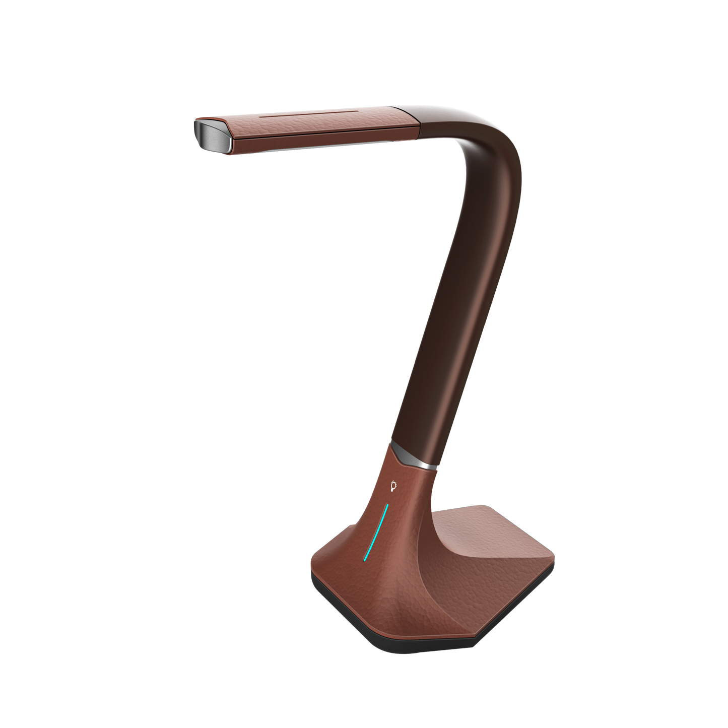 Flexo LED Andalucita Marrón 7W de Fabrilamp (139471002) para escritorio y estudio, lámpara regulable de interior