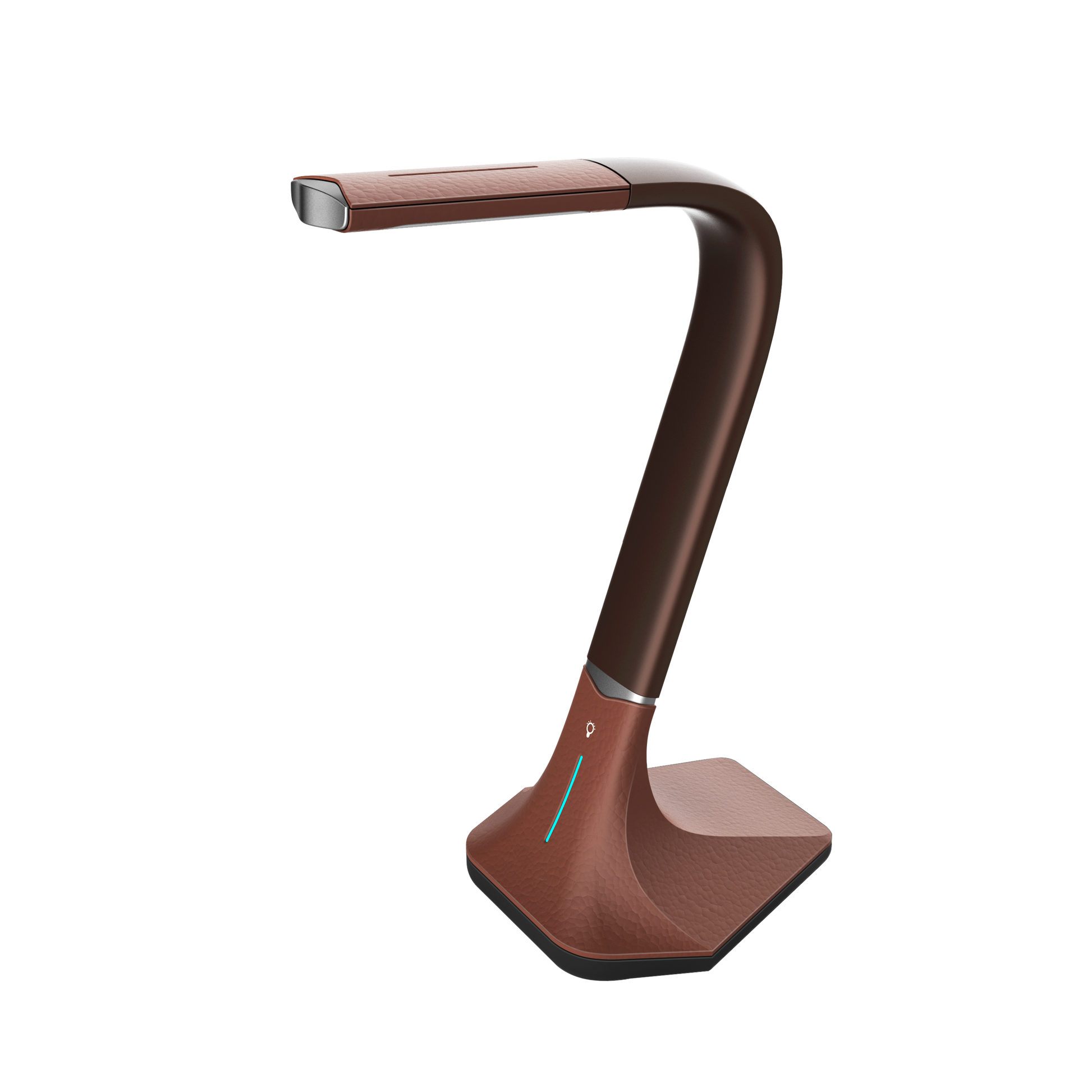 Flexo LED Andalucita Marrón 7W de Fabrilamp (139471002) para escritorio y estudio, lámpara regulable de interior