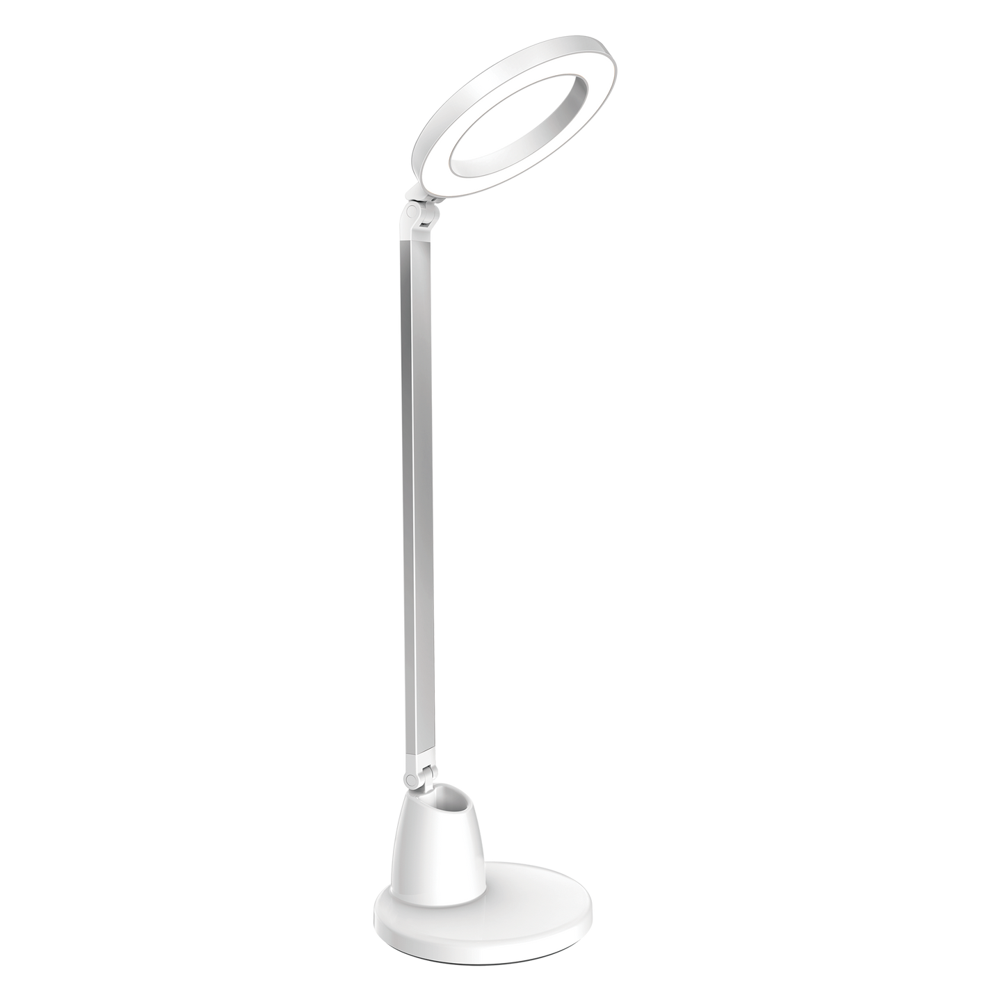 Flexo Calcita LED Blanco/Plata 8W de Fabrilamp (139871001) – flexo de escritorio, lámpara de lectura, iluminación interior y domótica