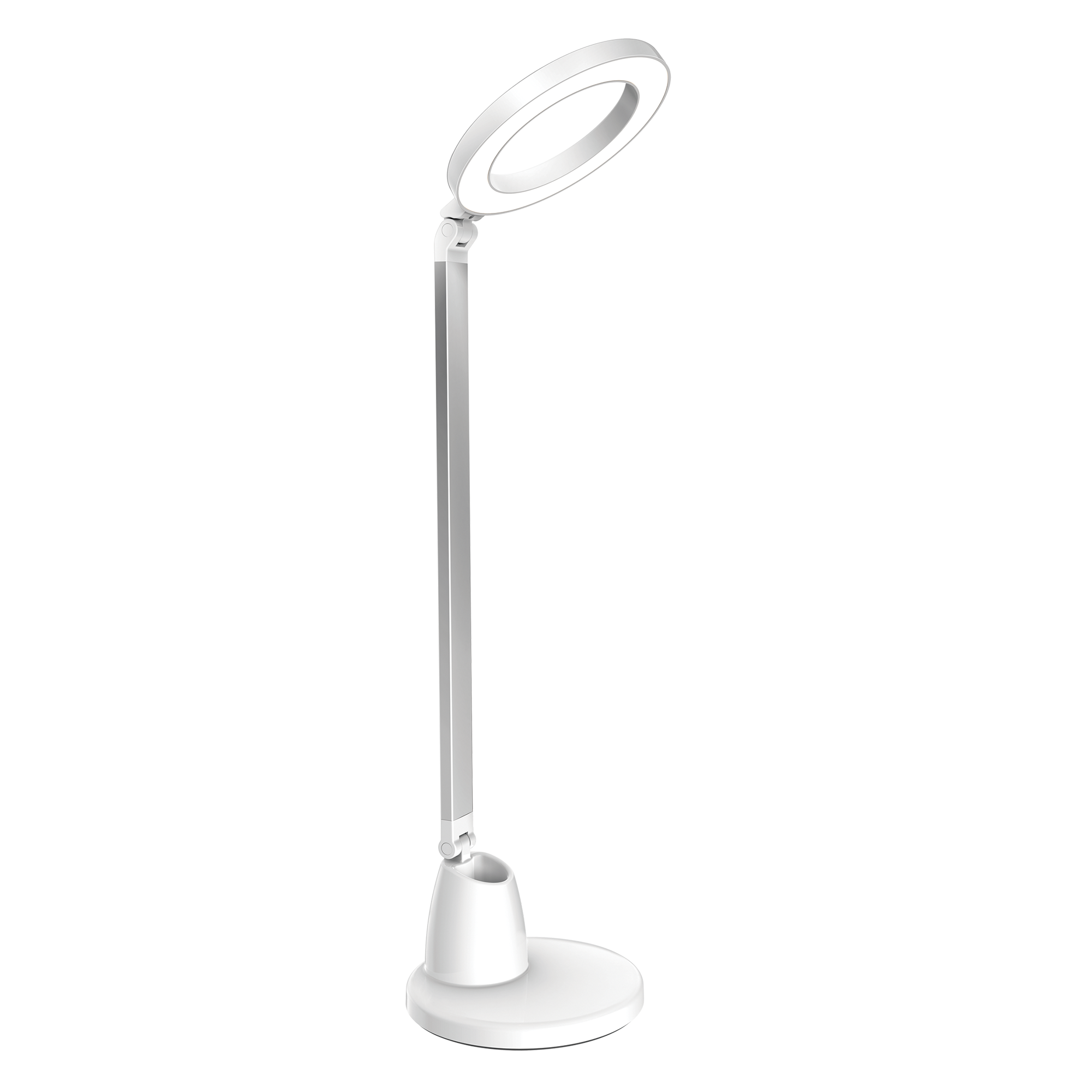 Flexo Calcita LED Blanco/Plata 8W de Fabrilamp (139871001) – flexo de escritorio, lámpara de lectura, iluminación interior y domótica