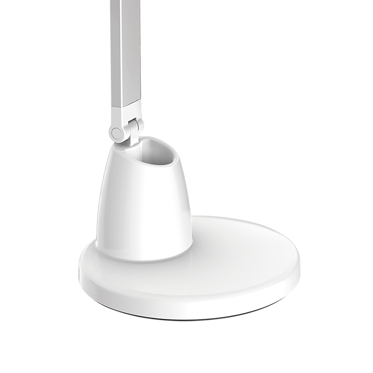 Flexo Calcita LED Blanco/Plata 8W, Fabrilamp, modelo 139871001: lámpara de lectura de escritorio en blanco y plata, iluminación LED para interior y domótica.