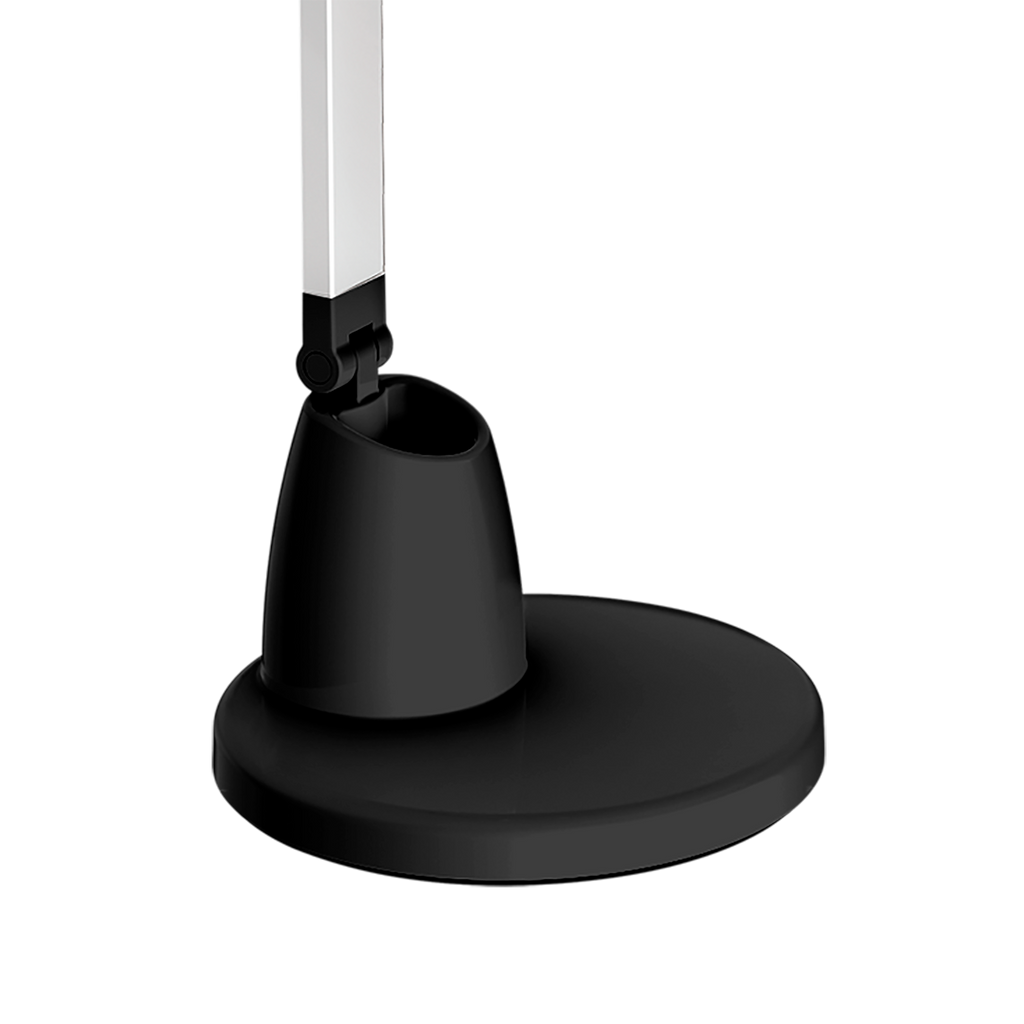 Flexo LED Calcita Negro/Plata 8W de Fabrilamp, lámpara de escritorio para estudio, iluminación del hogar, modelo 139871009