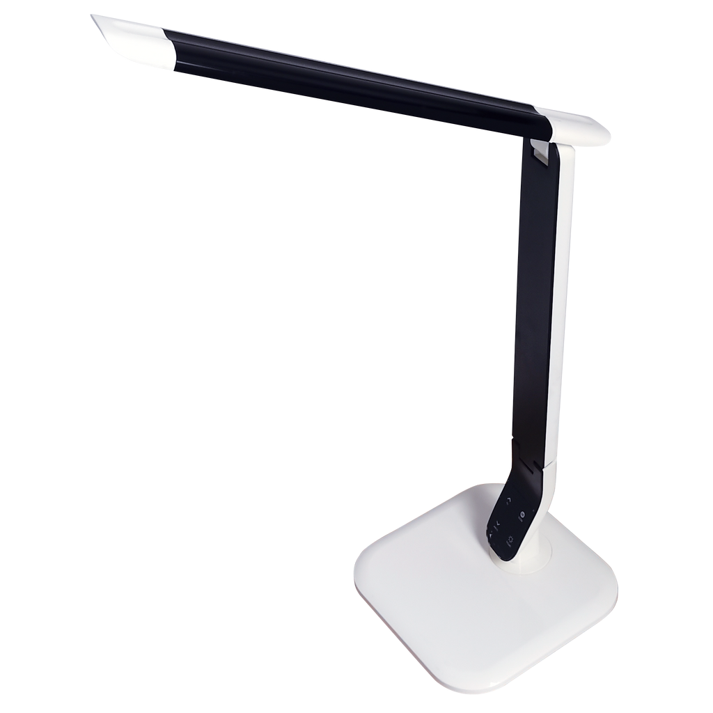 Flexo LED Euclasa 10W blanco y negro de Fabrilamp para escritorio/estudio, iluminación de mesa, modelo 139971009