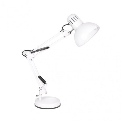 Flexo de escritorio Rutilo Blanco de Fabrilamp, lámpara articulable para oficina, iluminación de escritorio (modelo 140371001).