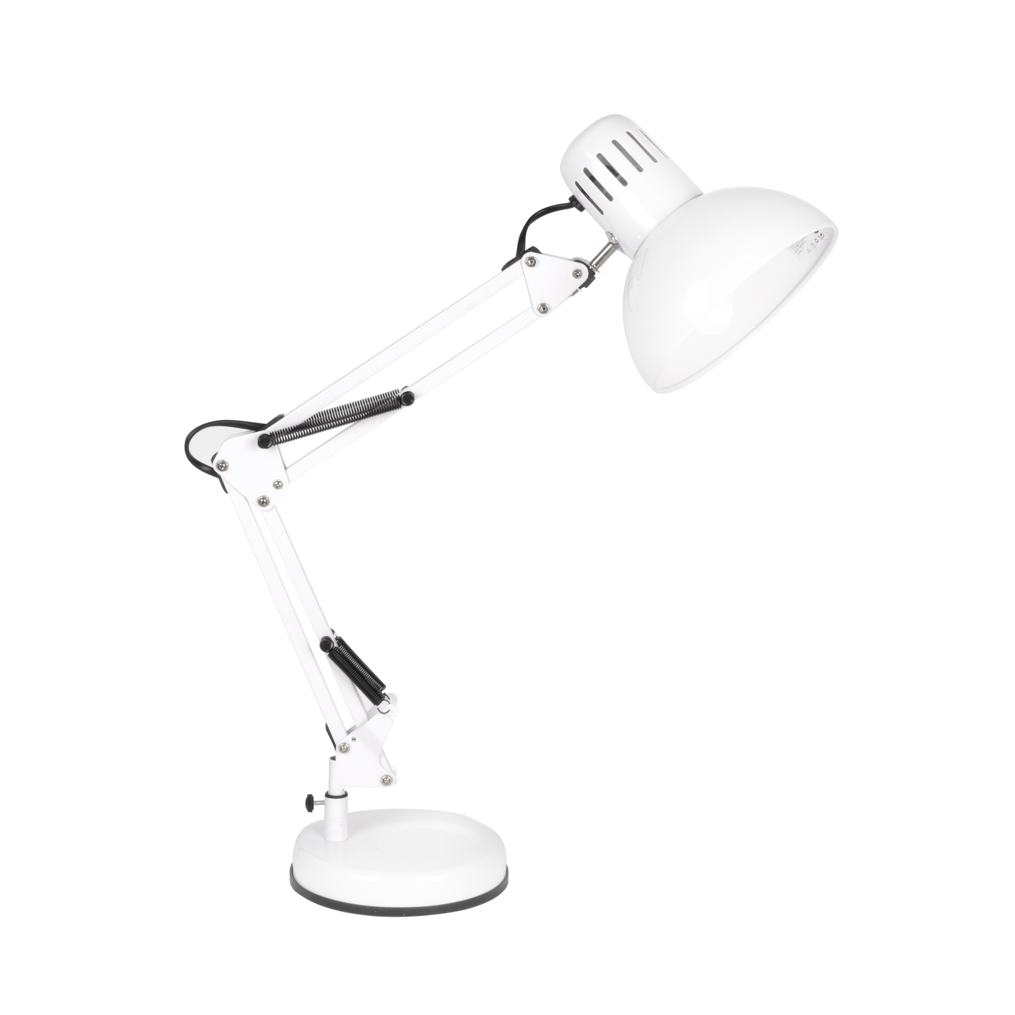 Flexo de escritorio Rutilo Blanco de Fabrilamp, lámpara articulable para oficina y decoración, iluminación de escritorio