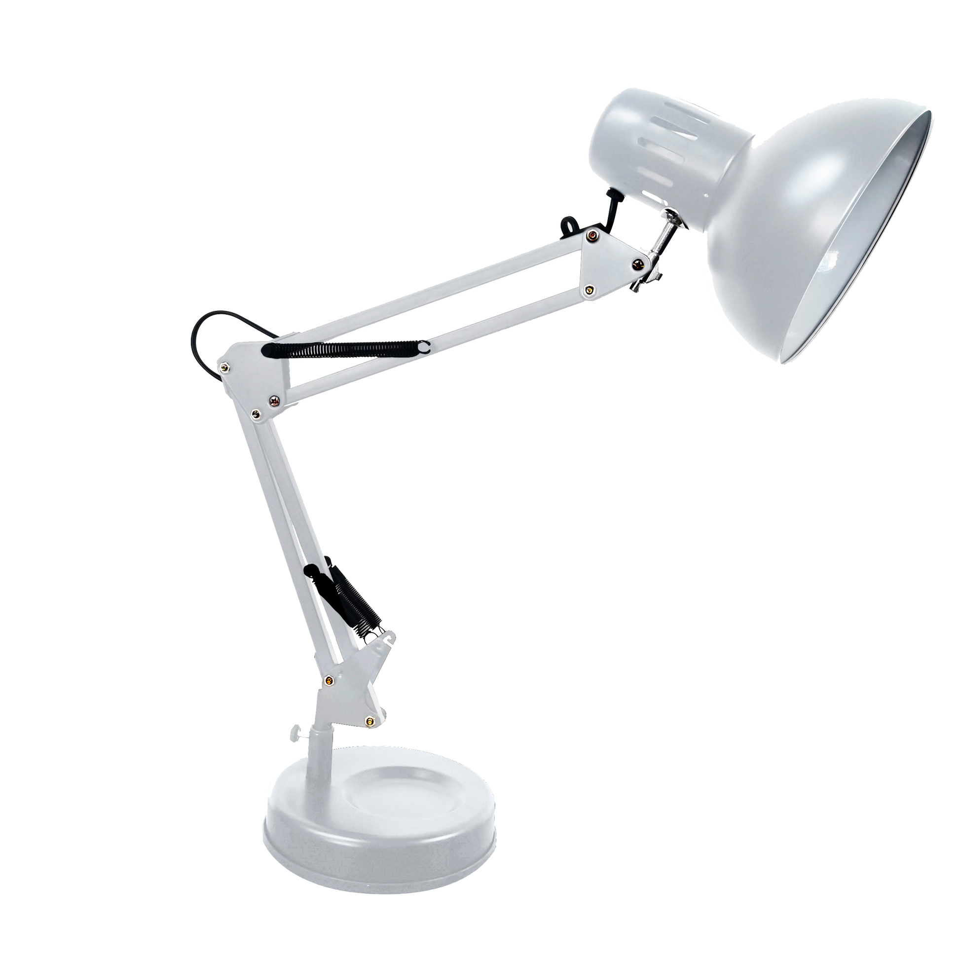 Flexo Rutilo Plata, lámpara de escritorio articulable de Fabrilamp (modelo 140371010) para iluminación interior.