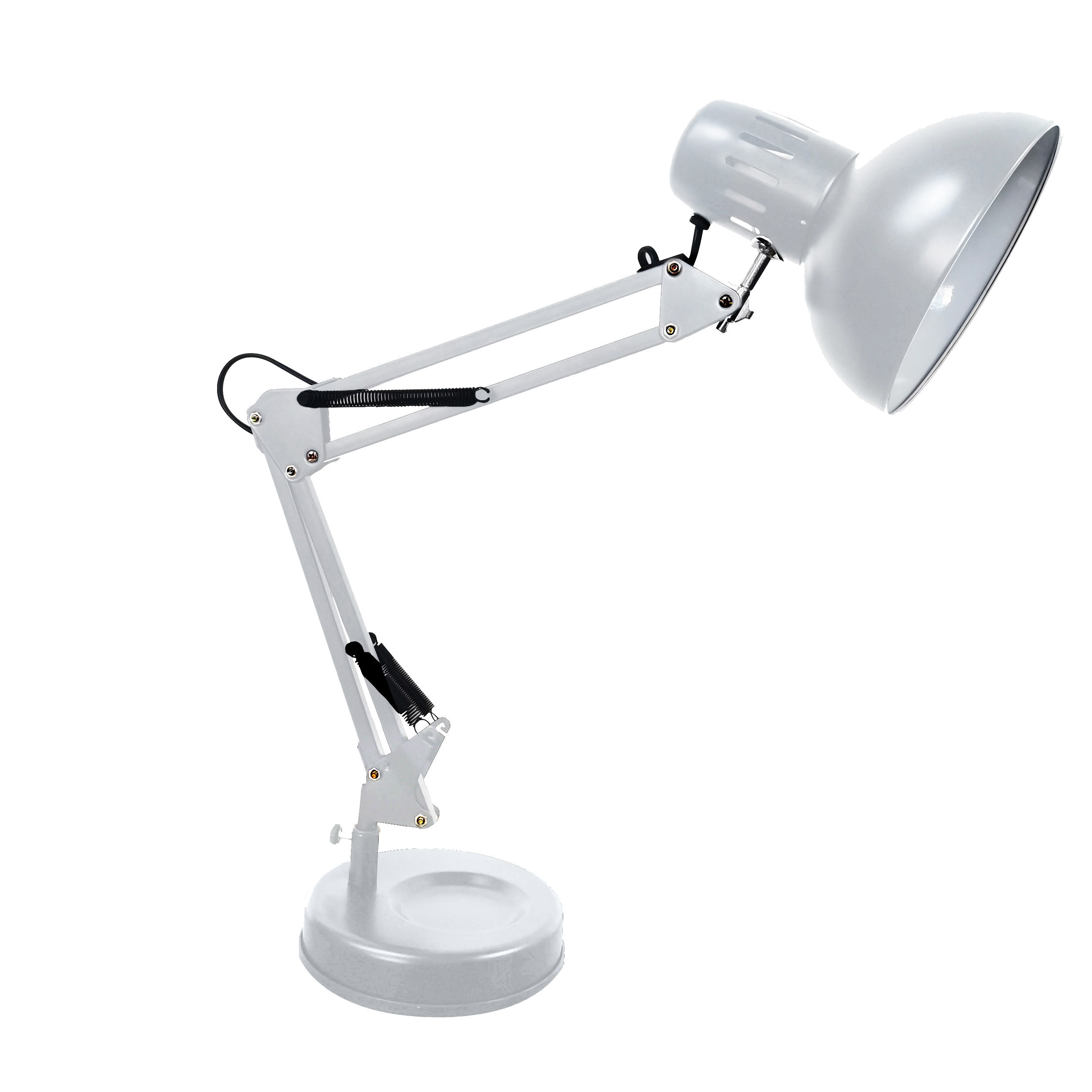 Flexo Rutilo Plata, lámpara de escritorio articulable de Fabrilamp (modelo 140371010) para iluminación interior.