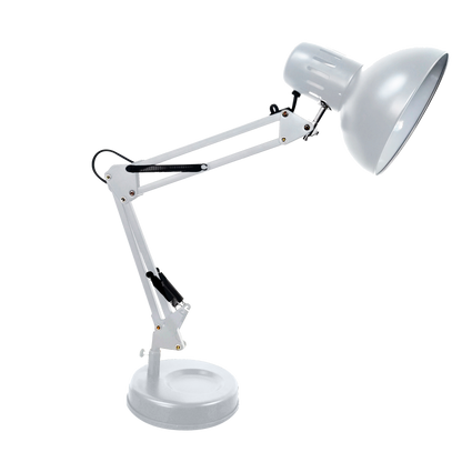 Flexo Rutilo Plata, lámpara de escritorio articulable de Fabrilamp (modelo 140371010) para iluminación interior.