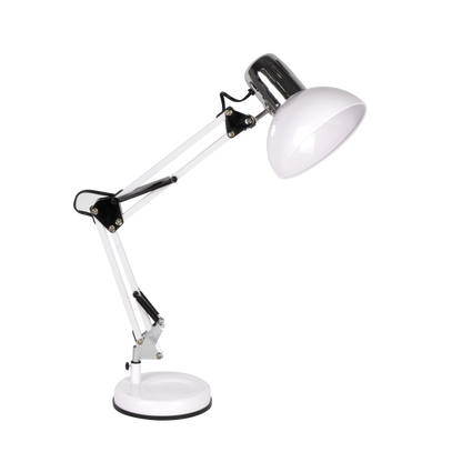 Flexo articulable Rutilo Blanco/Cromo para escritorio y estudio en metal – Fabrilamp 140371057