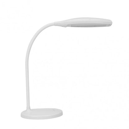 Flexo Turmalita Blanco 7W LED, Fabrilamp modelo 140671001 — lámpara de escritorio/estudio para iluminación doméstica.