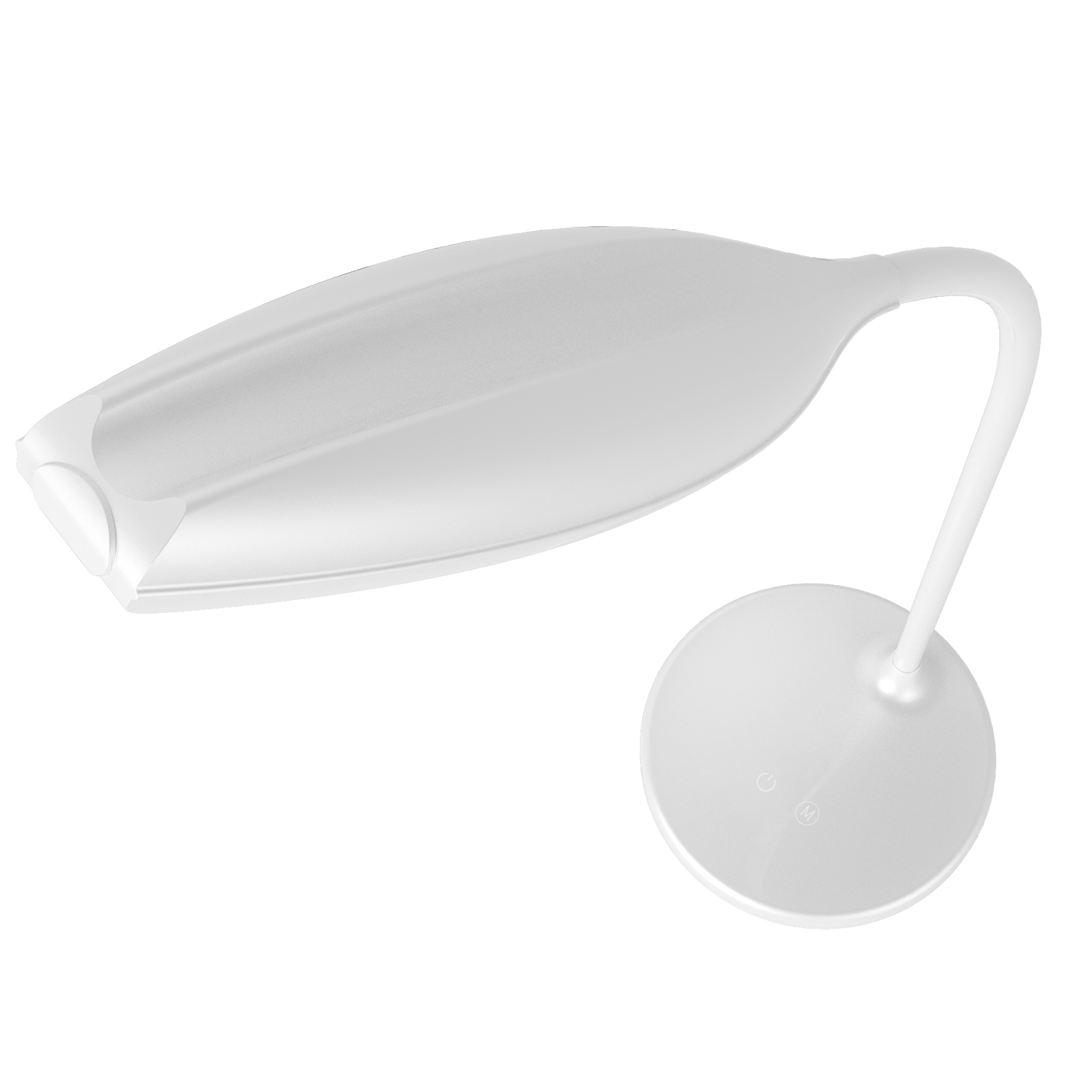 Flexo LED Turmalita Blanco 7W de Fabrilamp para escritorio y estudio, iluminación doméstica