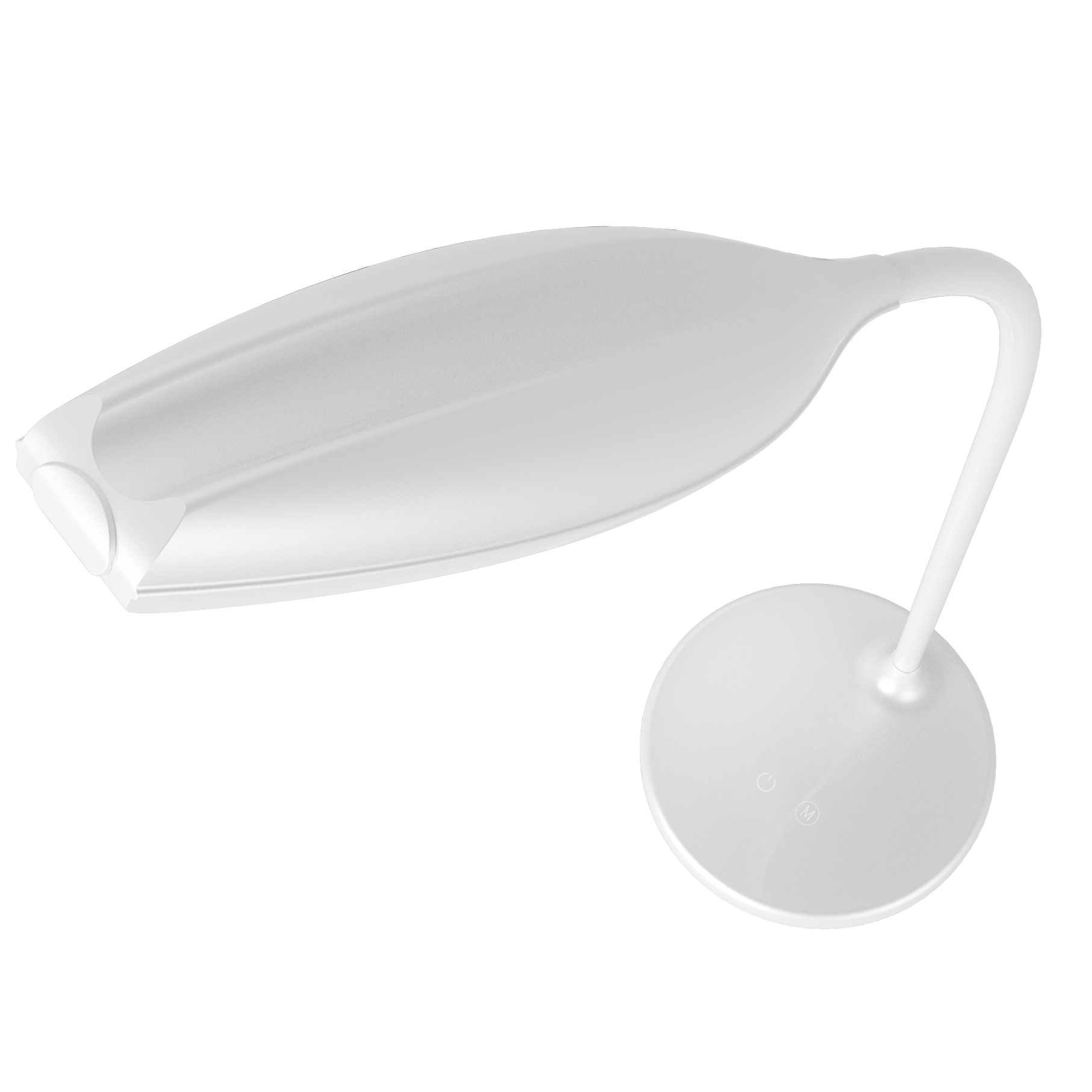 Flexo LED Turmalita Blanco 7W de Fabrilamp para escritorio y estudio, iluminación doméstica