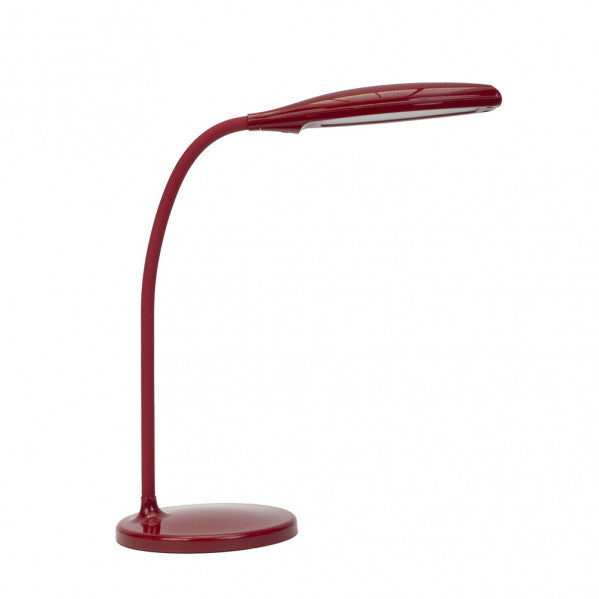 Flexo LED Turmalita Rojo 7W de Fabrilamp (modelo 140671007) para escritorio e iluminación interior
