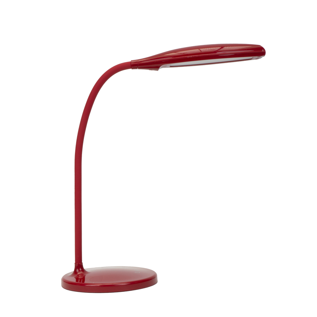 Flexo LED Turmalita Rojo 7W de Fabrilamp, lámpara de escritorio para estudio e iluminación interior, modelo 140671007