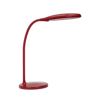 Flexo LED Turmalita Rojo 7W de Fabrilamp, lámpara de escritorio para estudio e iluminación interior, modelo 140671007
