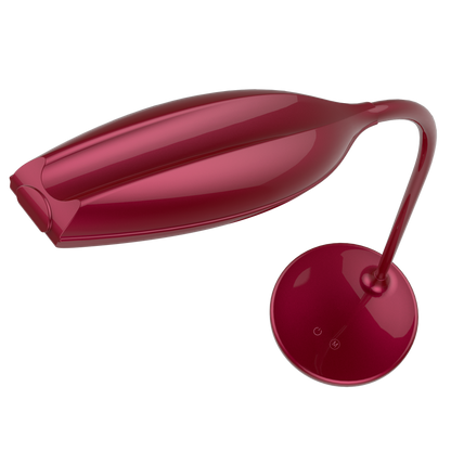 Flexo LED Turmalita Rojo 7W (modelo 140671007) de Fabrilamp, lámpara de escritorio para estudio e iluminación interior