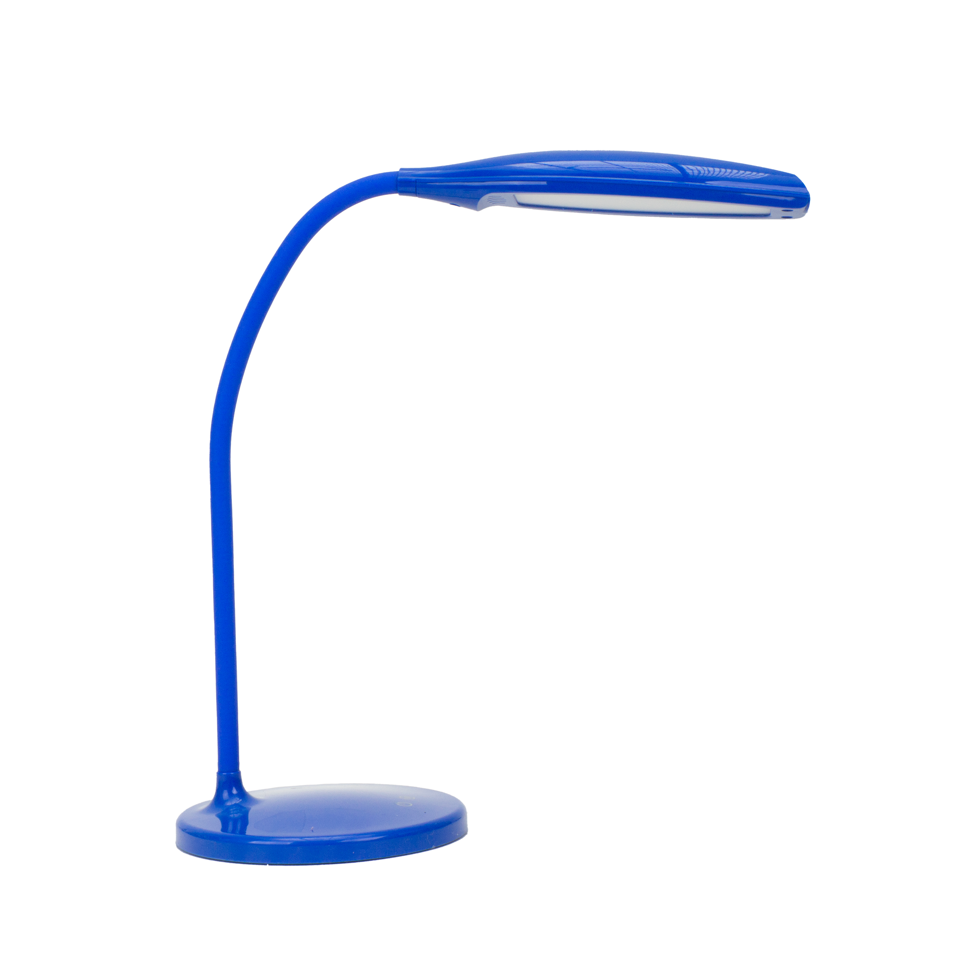 Flexo LED azul Turmalita 7W de escritorio Fabrilamp, lámpara de lectura regulable para oficina, modelo 140671008