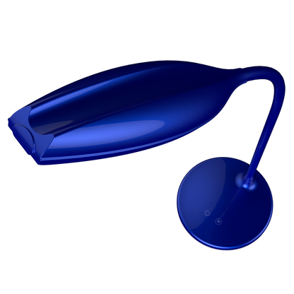 Flexo LED Turmalita Azul 7W - Fabrilamp 140671008: lámpara de escritorio regulable para lectura y oficina, iluminación doméstica, color azul.