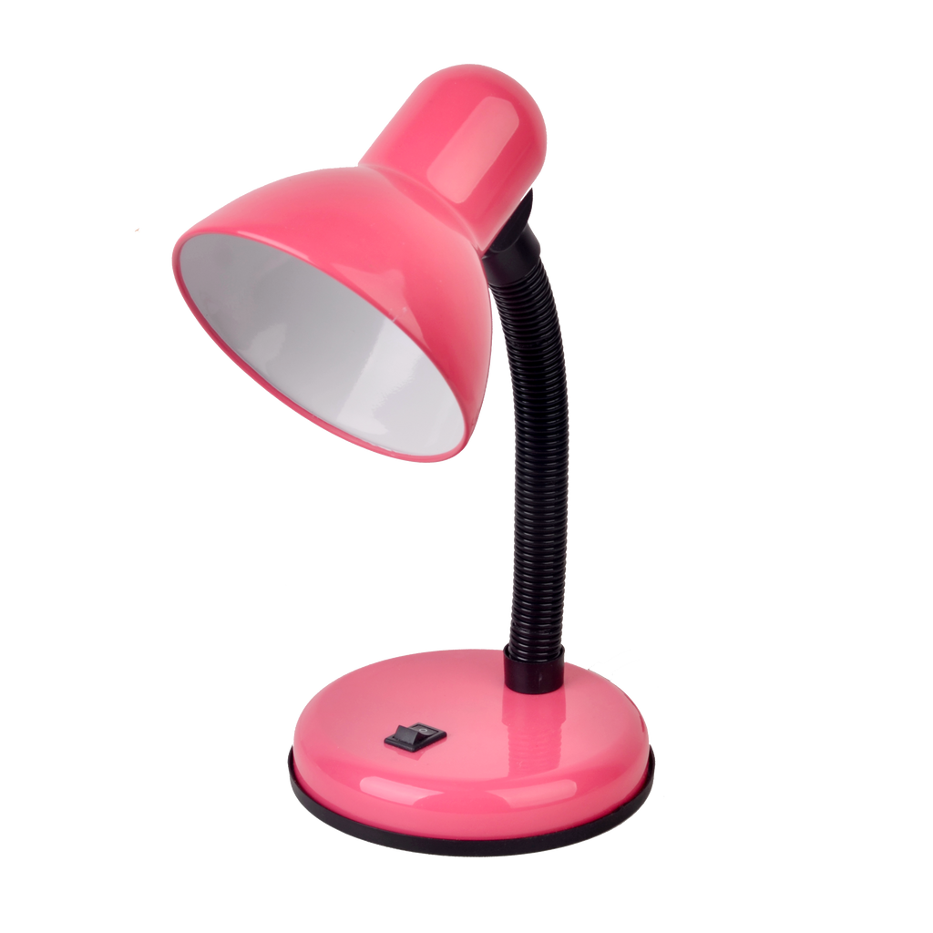 Flexo de mesa rosa de metal, modelo YODO de Fabrilamp (140771000), lámpara de interior con brazo flexible