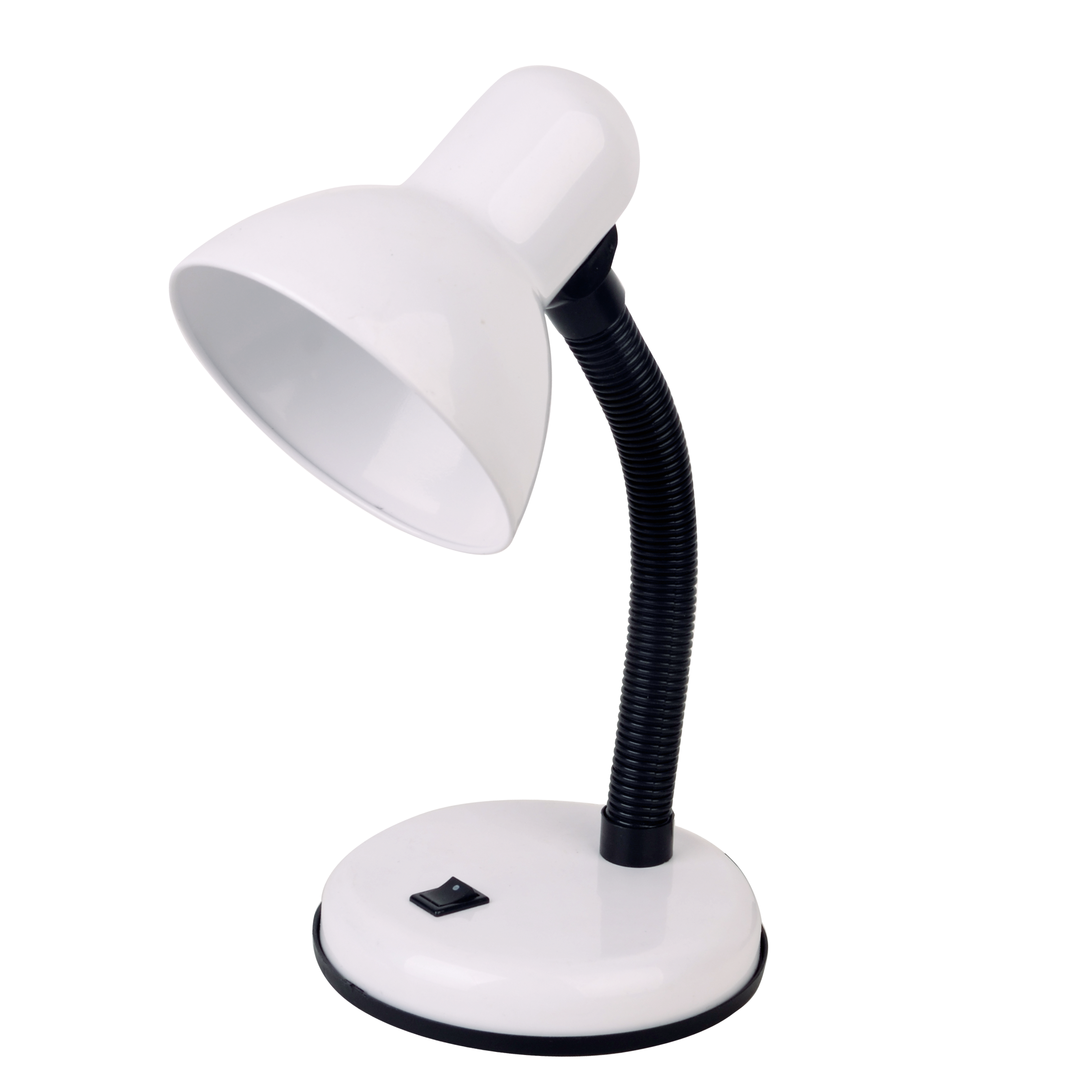 Flexo Yodo Blanco (140771001) de Fabrilamp, lámpara de escritorio de metal para interior con iluminación de luz directa.