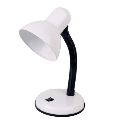 Flexo Yodo Blanco (140771001) de Fabrilamp, lámpara de escritorio de metal para interior con iluminación de luz directa.