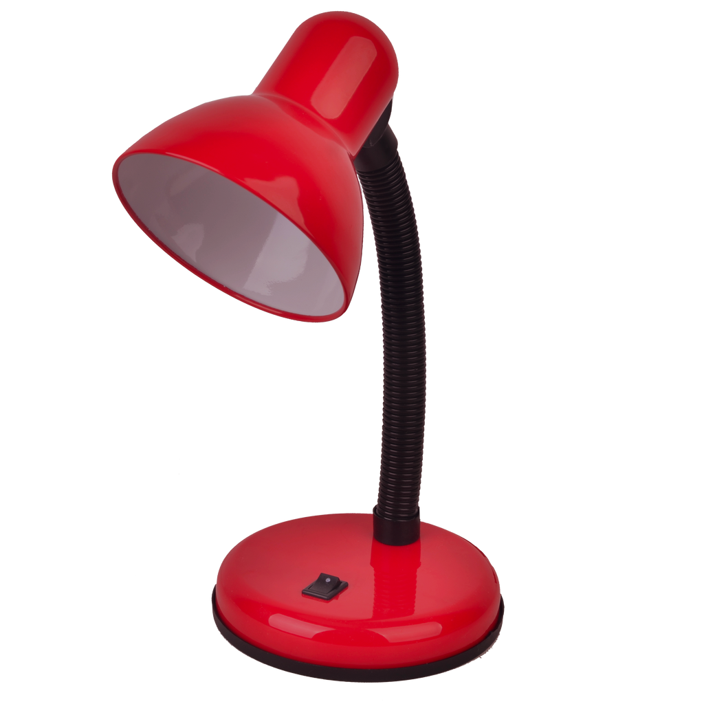 Flexo YODO Rojo de Fabrilamp, lámpara de lectura para escritorio en metal, compatible con bombilla E27 (1xE27), modelo 140771007
