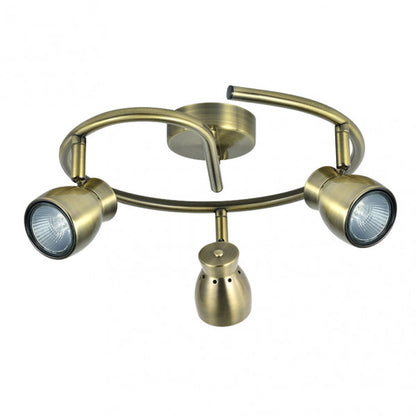 Plafon Chacho moderno de Abrila en cuero y metal, modelo 3xGU10 orientable, dimensiones 14x30x30 cm, iluminación interior doméstica con focos GU10, código 142453014, diseño contemporáneo para techos AI2.