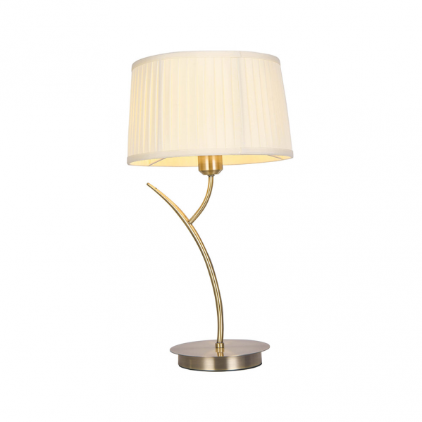Lámpara de mesa Magni Beige cuero con pantalla, Fabrilamp – Sobremesa de interior para iluminación y decoración (143071014)