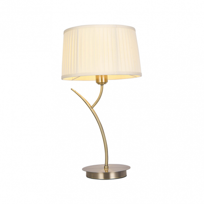 Lámpara de mesa Magni Beige cuero con pantalla, Fabrilamp – Sobremesa de interior para iluminación y decoración (143071014)